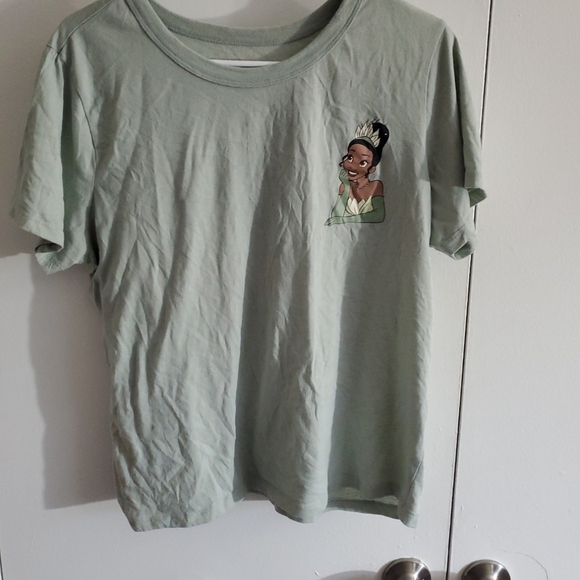 Disney Tops - Disney Sage Green Princess Logo Tee